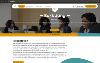 Bokk Jang Website - Innovación