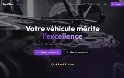 Two Clean - Website Creation