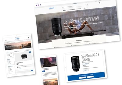 Tamron Onlineshop - 16 Länder und 18 Sprachen - Data Consulting