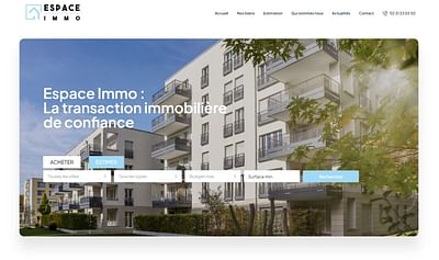 Refonte d'un site internet immobilier - Création de site internet