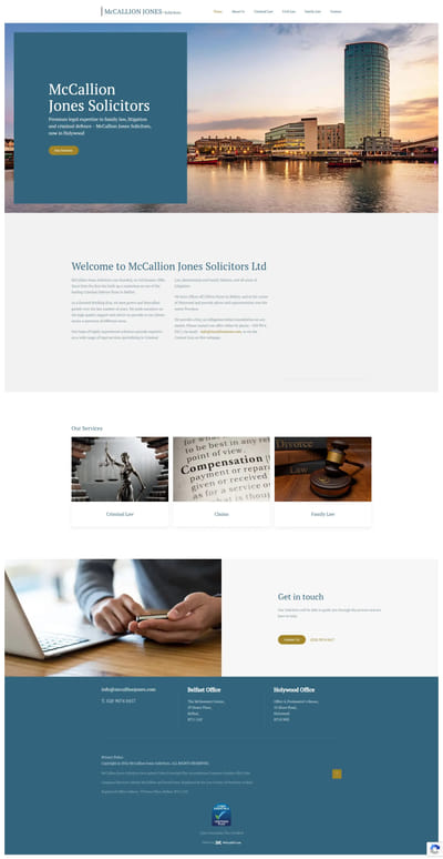 Ongoing SEO Campaign for a Northern Ireland Law Firm - Référencement naturel