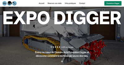 Fondation Digger : un site internet immersif pour l’Expo Digger - Website Creation