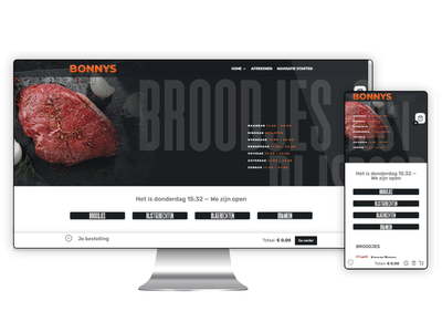 Bestel applicatie met website en kassasysteem - Web Applicatie