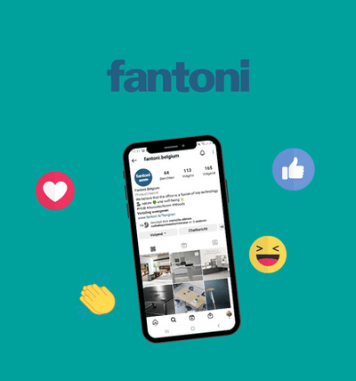 Social media beheer, Fantoni Belgium - Réseaux sociaux
