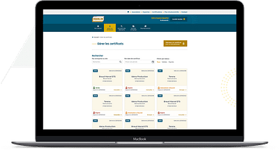Site internet et extranet b2b - Application web