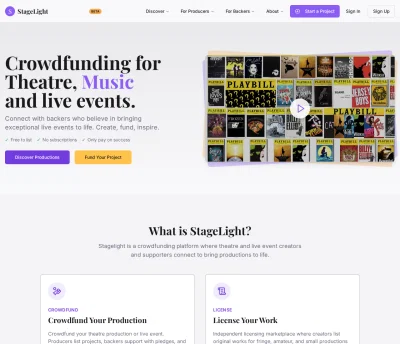 Stagelight Capital - Application web