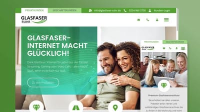 GLASFASER RUHR - Webseitengestaltung