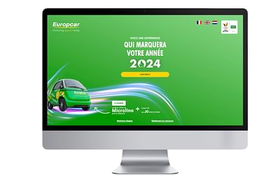 Campagne concours pour Europcar Belgique - Création de site internet