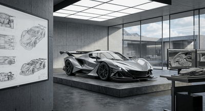 3D Super Car Render - 3D