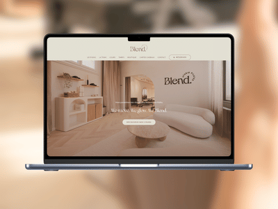 Création d'un site Internet pour Blend Studio Pilates à Lausanne - Création de site internet