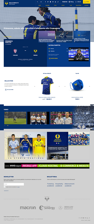Hellas Verona - Creazione di siti web