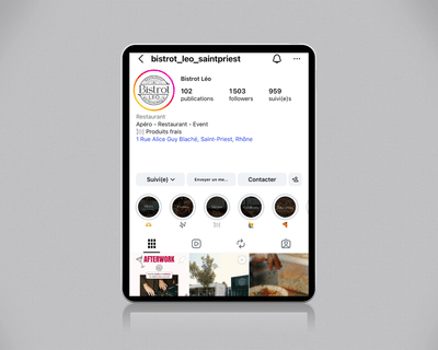 Bistrot Léo : Social Média - Social Media