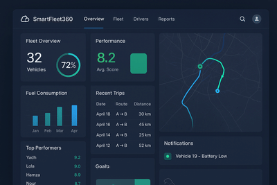 SmartFleet360 – Plateforme IA pour la gestion de flotte - Software Entwicklung