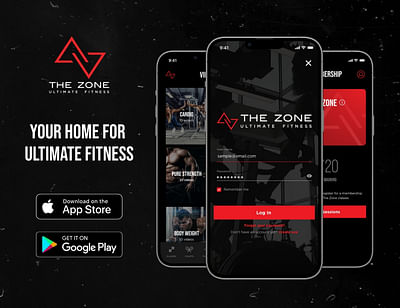 The Zone Gym Mobile Application - Ergonomie (UX/UI)