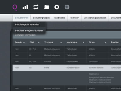 Software Interface Quantum - Webanwendung