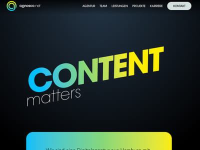 Agnosco – Corporate-Relaunch mit voller CMS-Kontrolle - Webseitengestaltung
