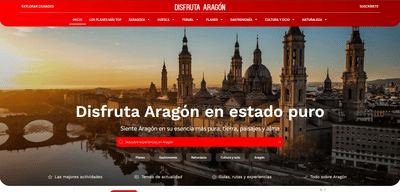 Disfruta Aragón - Stratégie digitale