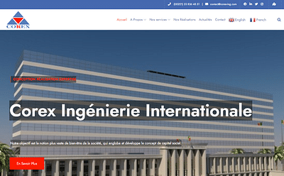 COREX SENEGAL - Webseitengestaltung