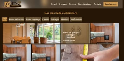 website de l'entreprise Ang Menuiserie - Website Creatie