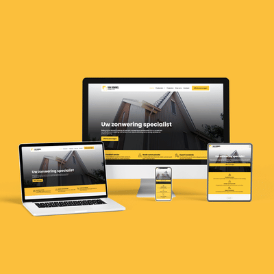 Website - vanbommelzonwering.nl - Website Creatie
