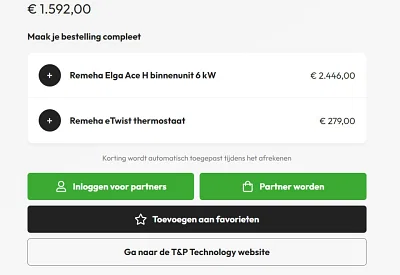 E-commerce Platform voor T&P Technology - Website Creatie