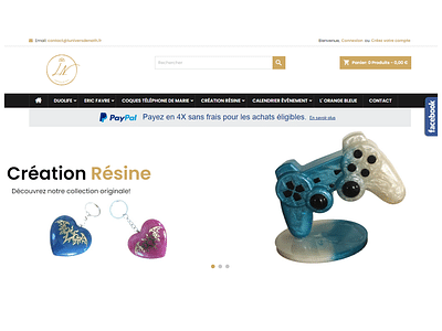 Création site E-commerce pour "L'univers de Nath" - E-commerce