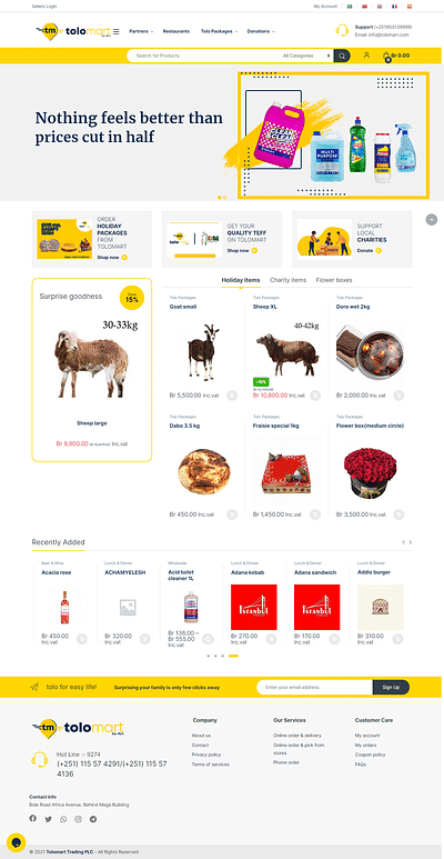 E-commerce website for toolo mart - Création de site internet