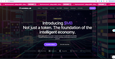 Mine Blue - Développement Blockchain