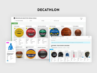 Plateforme Decathlon selection indian ocean - E-Commerce
