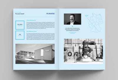 BlueCap Geschäftsberichte Print und Digital - Design & graphisme