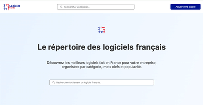 Répertoire Français de logiciel made in France - Website Creation