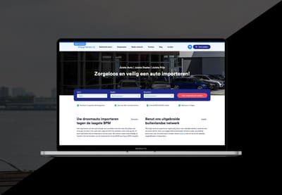 Webdesign voor Eenautoimporteren.nl - Website Creatie