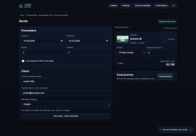 San Blas On Board: charter booking platform - Web Applicatie