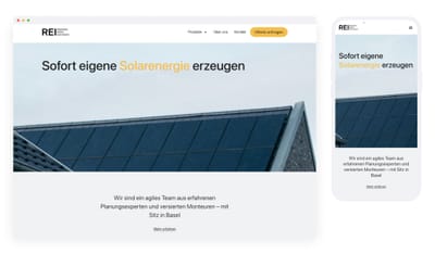 A website for solar installation - Référencement naturel