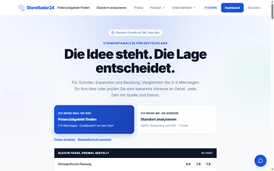 StoreRadar24 — AI-Assisted Location Analysis Platform - Künstliche Intelligenz