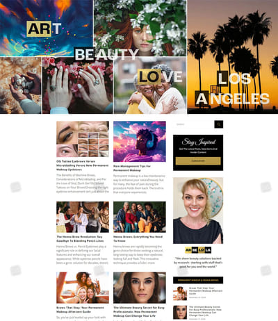 Blog Landing Page Design For Arbelola - Design & graphisme