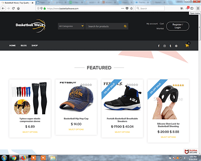 Website for Basketball Wave - Website Creatie