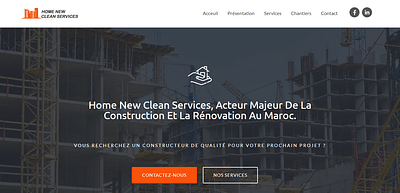 Home Services Construction - Aplicación Web