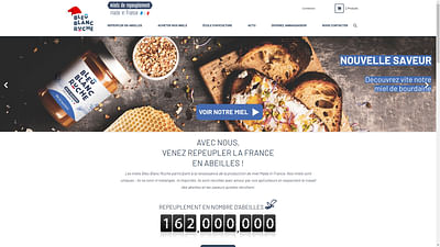 Site e-commerce Bleu Blanc Ruche - Création de site internet