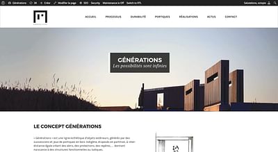 Générations - Website Creatie