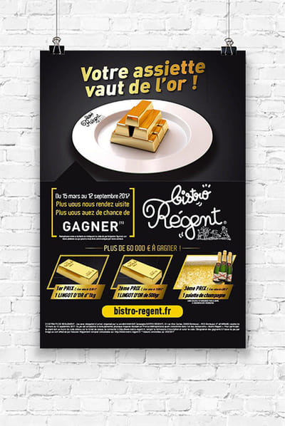 Jeu-concours | Restaurants Bistro Régent - Design & graphisme