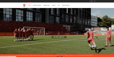 Diseño web para la Federación Madrileña de Fútbol - Website Creatie