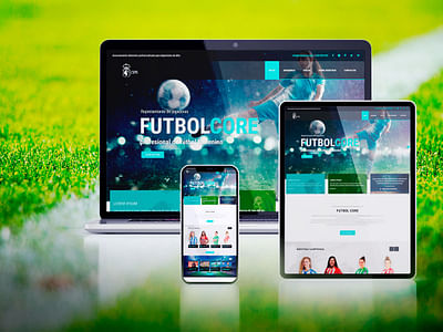 Diseño Web e Identidad Corporativa - Fútbol Core - Website Creation