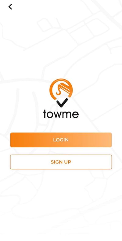 Towme Application Road Assistance services app - Mobile App