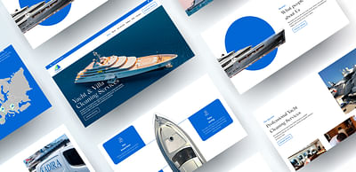 Stylish website for yacht cleaning service - Creación de Sitios Web