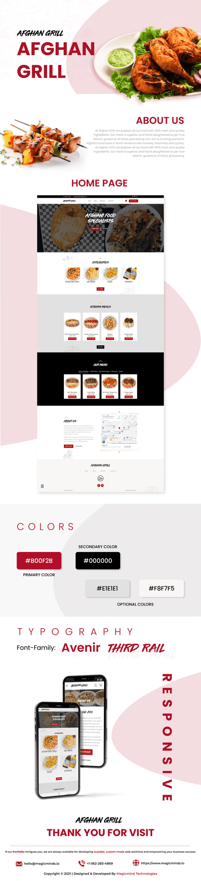 Afghan Grill - Website Creation