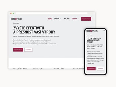 B2B website for an Italian machine tools agent - Website Creation