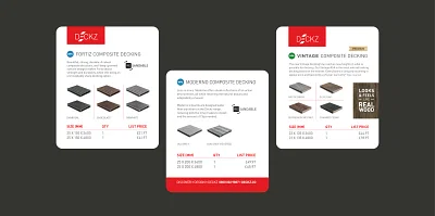 Print design for an innovative decking company - Graphic Design