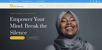 Kheir Therapy Center's Website Redesign - Website Creatie
