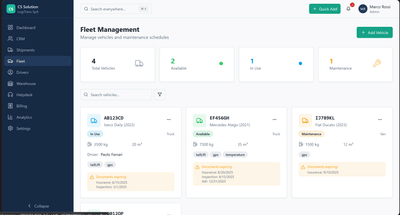 Logistics CRM & Operations Management System - Sviluppo di software